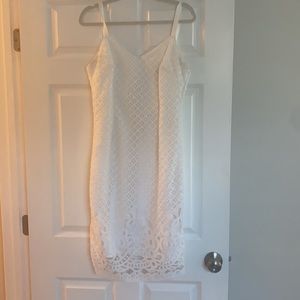 White midi dress from white and black